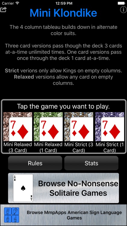 Mini Klondike Solitaire by MmpApps Corp.
