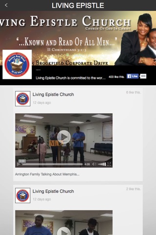 Living Epistle Church screenshot 2