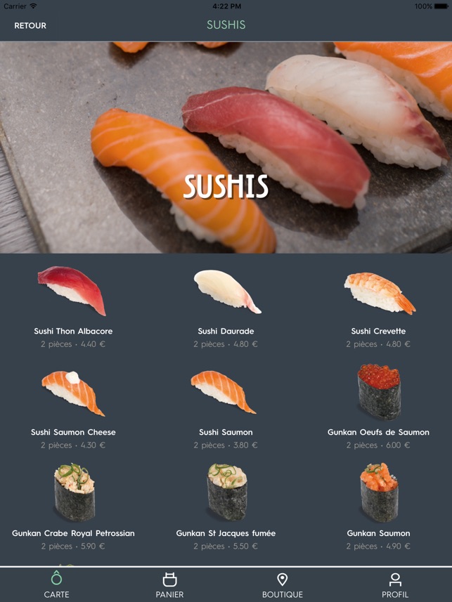 Côté Sushi Belgique version iPad(圖2)-速報App