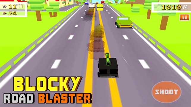 Blocky Road Blaster - 3D ( Fun Race & Shoot Game )(圖5)-速報App