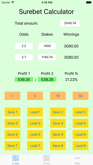 Surebet Calculator Pro(圖3)-速報App