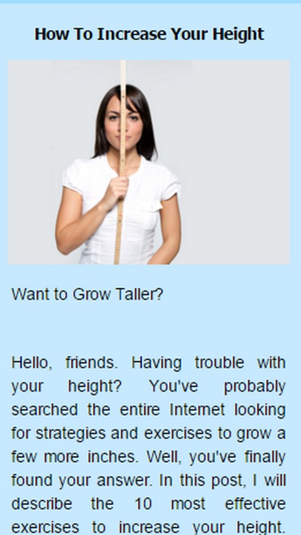 How To Increase Your Height