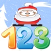 Learning english count numbers 123 and santaclaus vocabulary