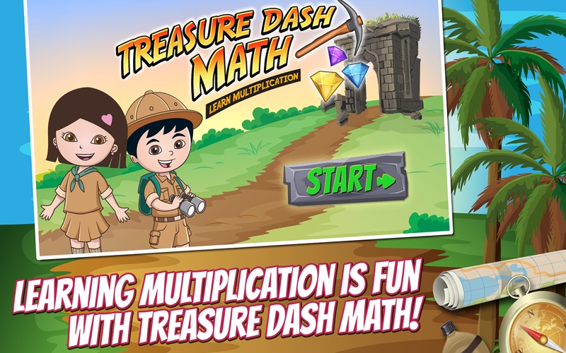 Treasure Dash Math: Fun Multiplication Games for Kids thumbnail 1
