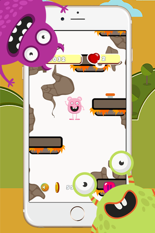 Crazy Monster Jump Adventure - the legend of clumsy monster mini game for free screenshot 2