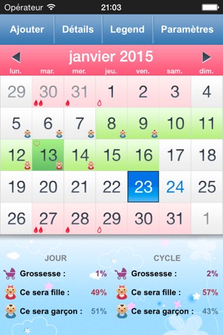 Menstrual Calendar for Men - Ovulation Calculator, Fertility & Period Tracker to Get Pregnant screenshot 2