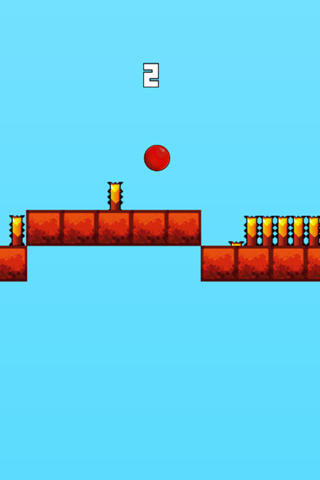 Red Bouncing Ball - Jump Over Spikes screenshot 2