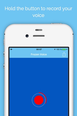 Voice changer: talk like a princess, "Frozen version" screenshot 2