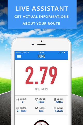 GPS Bike Computer - Cyclometer and Road Biking Calories Tracker screenshot 2