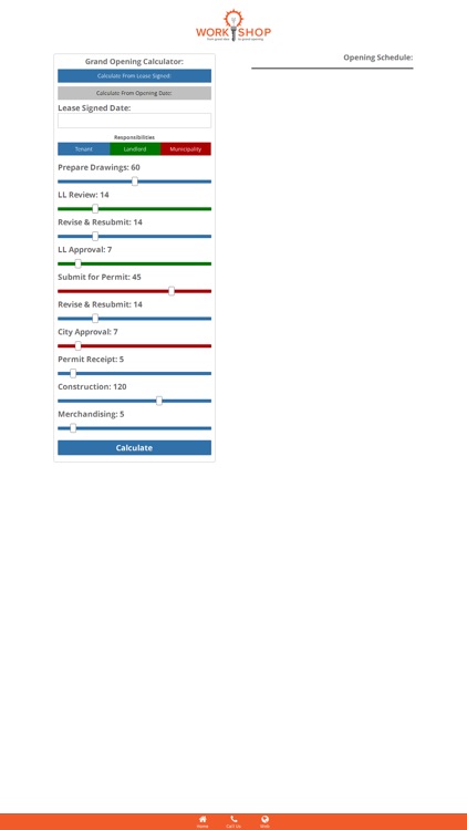 Retail Opening Calculator