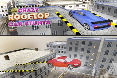 Crazy Rooftop Car Driver Stunts 3D screenshot 3