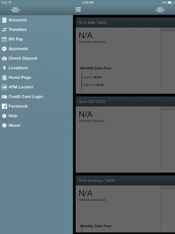 FNB Utah Business Mobile for iPad screenshot 2