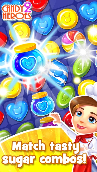 CANDY HEROES 2 - MATCH KENDALL SUGAR AND SWIPE COOKIE TO HIT GOAL 1.1 IOS GAME GIẢI TRÍ CANDY HEROES 2 - MATCH KENDALL SUGAR AND SWIPE COOKIE TO HIT GOAL 1.1 IOS