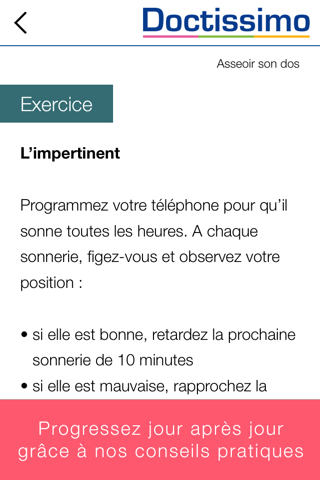 Mal de dos : soulager et prévenir la douleur avec Doctissimo screenshot 3