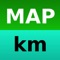 Map and find the distance of routes