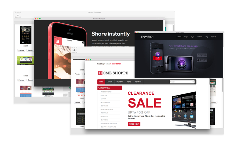 Website Template (Education & IT) With Html Files Pack4 Business