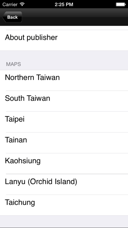 Taiwan. Tourist map.