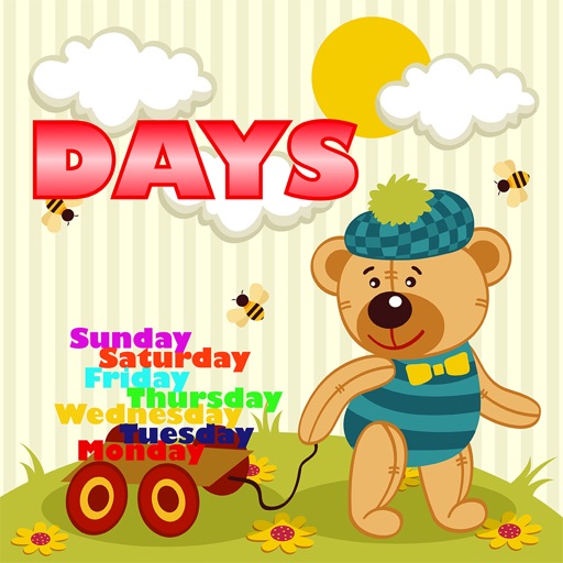 Days Learning Calendar For Kids Using Flash Cards icon