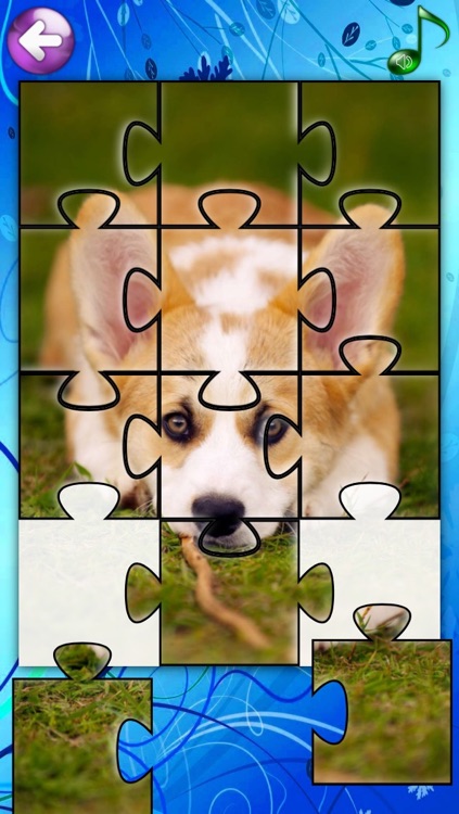 Puppies Jigsaw Puzzle Games for Girls & Boys with Baby Pet Dog who Loves Animal Puzzles & Pictures for Kids screenshot-3