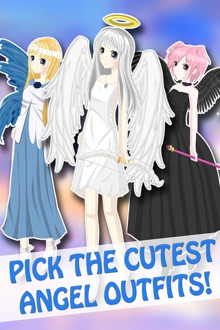 Anime Angel Girls DressUp - Cute Princess MakeUp & Makeover Games For Kids screenshot 2