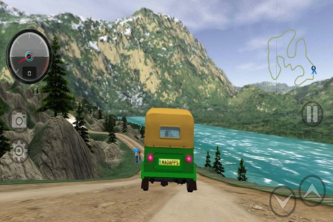 Drive Mountain TukTuk Rickshaw  Sim screenshot 3