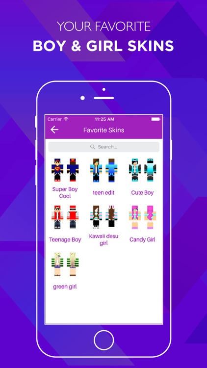 PE Girls & Boys Skins Lite for Minecraft Pocket Edition screenshot-3