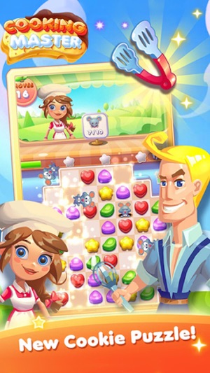 Cookie Chef - 3 match puzzle crush mania game(圖1)-速報App