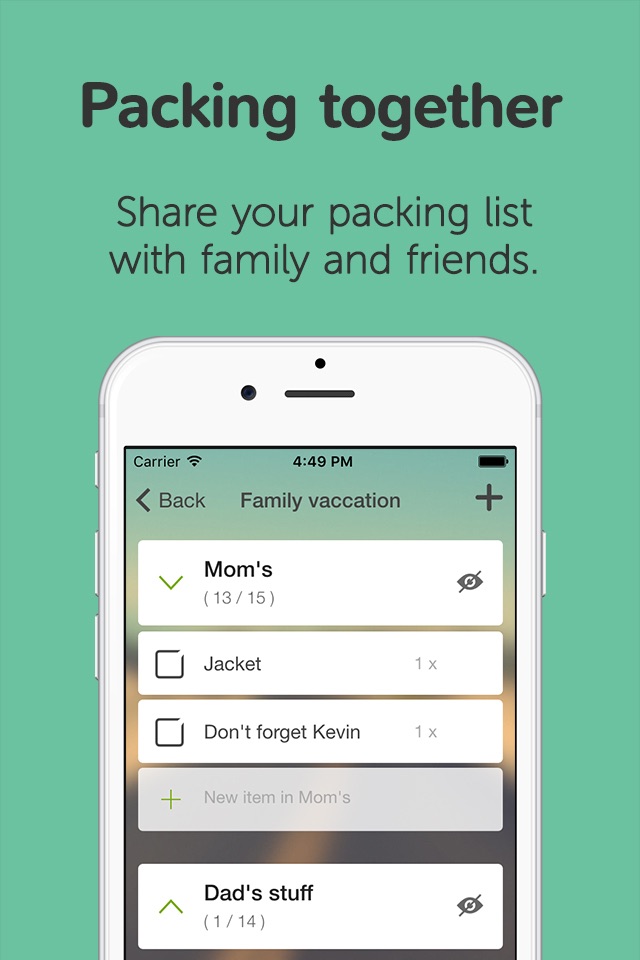 Packtor - Packing list creator screenshot 3