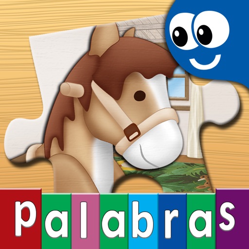 Spanish First Words Book and Kids Puzzles Box: Kids Favorite Activity Center in an Interactive Playing Room Icon