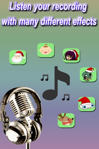Merry Christmas Funny Voice Changer & Recorder with different effect screenshot 2