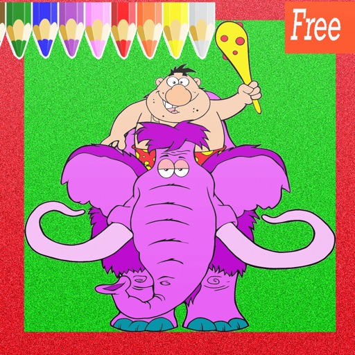 Extinct  Animals Cute  Art Pad : Learn to painting and drawing coloring pages printable for kids free
