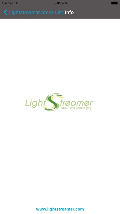 Lightstreamer Stock-List (React Native)