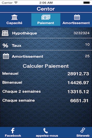 Centor Calculatrice Hypothécaire screenshot 2