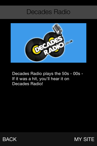 Decades Radio screenshot 2
