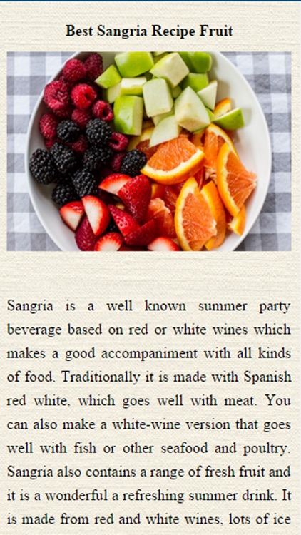 Sangria Recipes