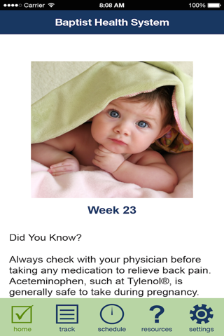 BHealthy Baby – The Baby App from Baptist Health System screenshot 3