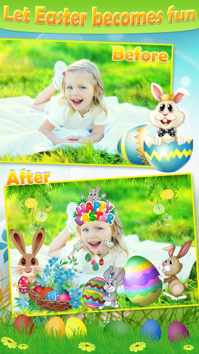 How to cancel & delete Easter Photo Sticker.s Editor - Bunny, Egg & Warm Greeting for Holiday Picture Card from iphone & ipad 4