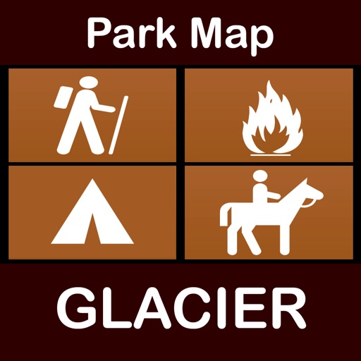 Glacier National Park : GPS Hiking Offline Map Navigator icon
