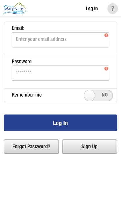 City of Marysville WA Mobile App