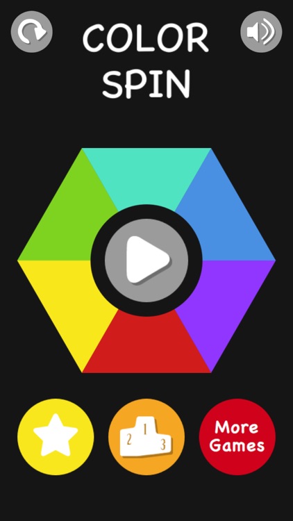 Color Spin - Match The Color Of The Dropping Balls With The Spinning Hexagon