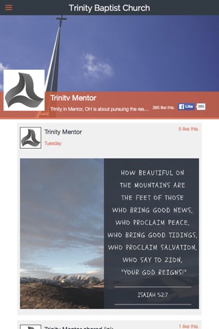 Trinity Mentor screenshot 2