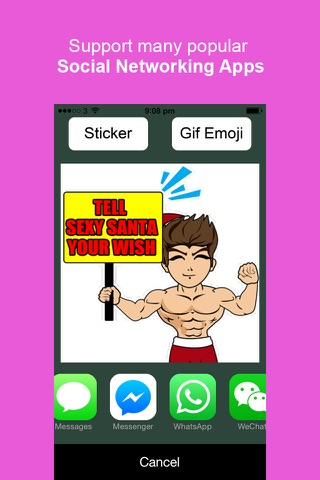 Sexy Keyemoji Free - Dirty Stickers and Gif Emojis Keyboard Christmas & New Year Version screenshot 2