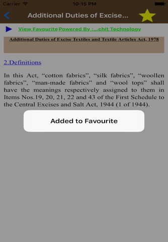 Additional Duties of Excise Act screenshot 3