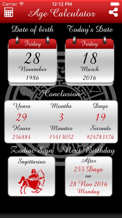 Age Calculator & Horoscope