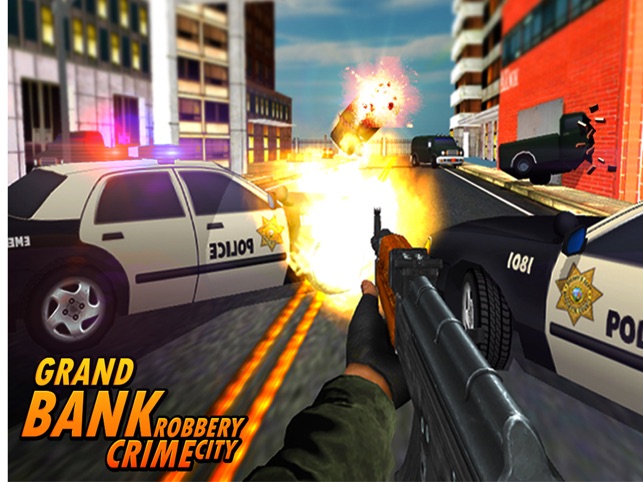 Bank Robbery - crime city police shooting 3D free, game for IOS