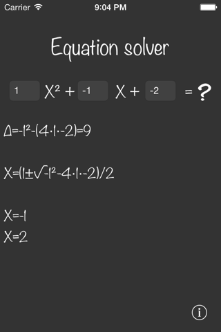 Risolutore Equazioni screenshot 3