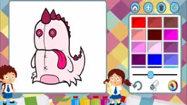 Game screenshot Monsters and robots to paint - coloring book apk