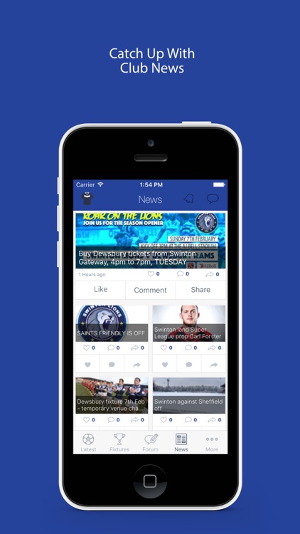 Fan App for Swinton Lions