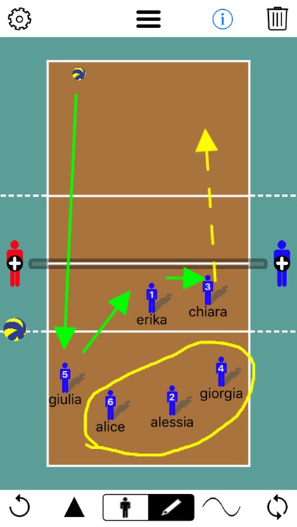 Volleyball coaching board