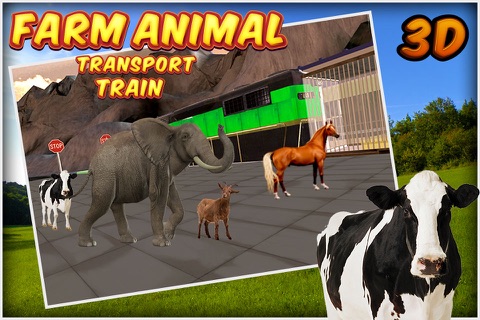 Farm Animal Transport Train 3d screenshot 4